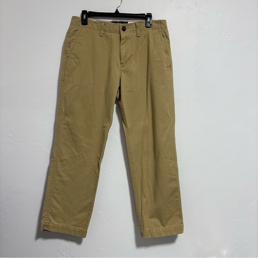 American Eagle Outfitters Relaxed Straight Men's Khaki Casual Pant 32/30 READ